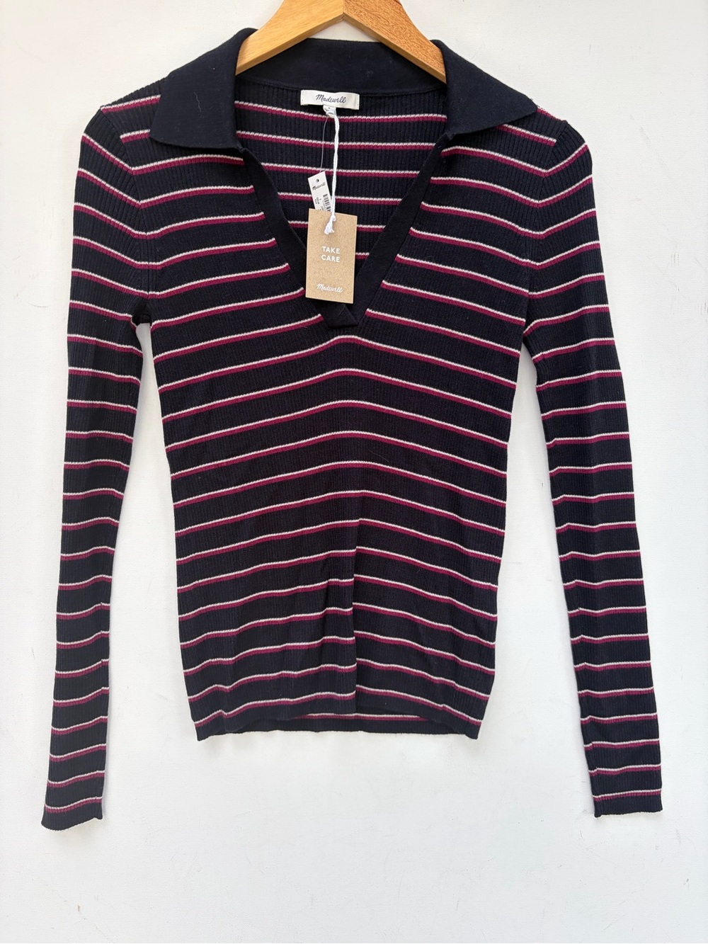 Madewell Johnny Collar Sweater NWT